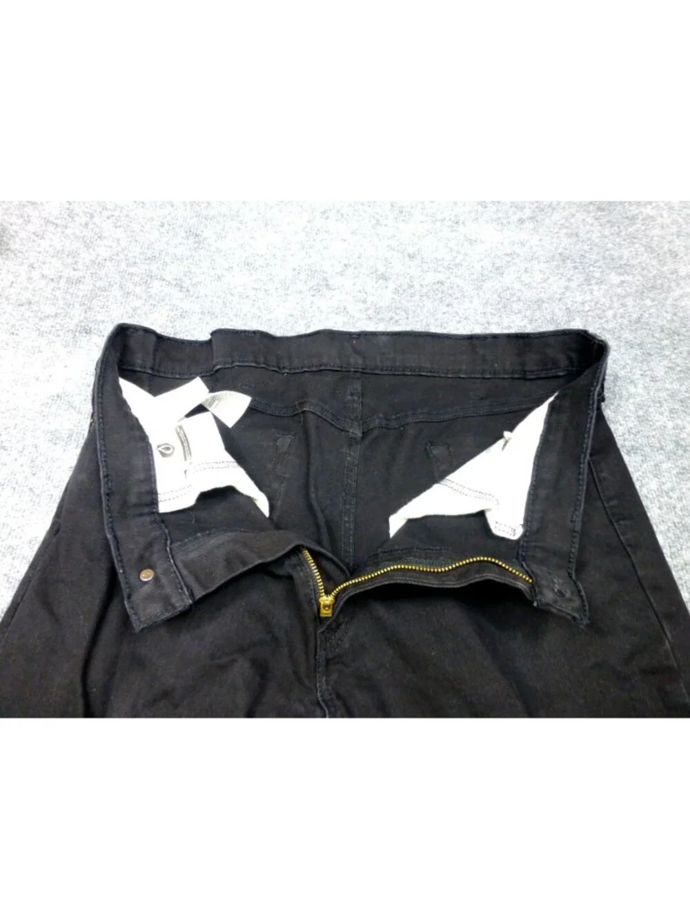 Levis 5 Pocket Mens‎ Black Jeans Straight-Leg Water